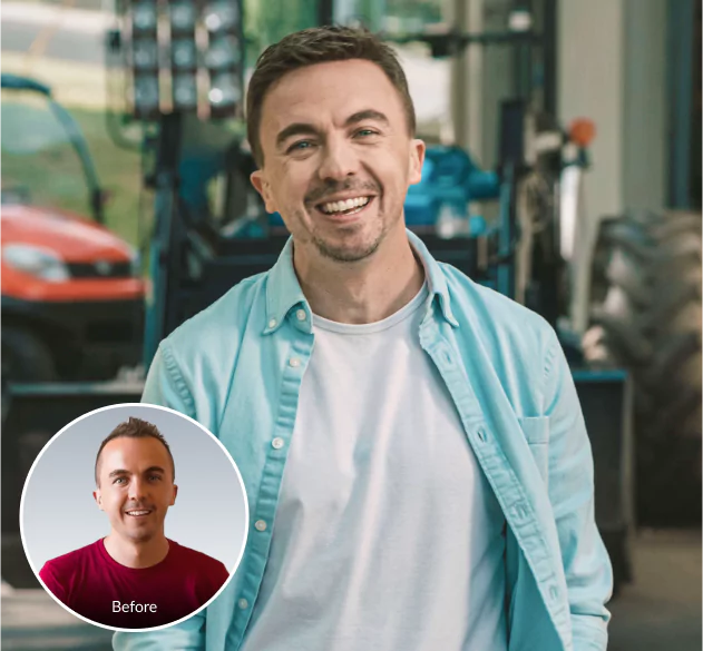 Celebrity Frankie Muniz - HairClub before and now portraits of Frankie Muniz - before showing his hair loss, and now he has a complete head of hair thanks to his successful HairClub Xtrands+ solution.